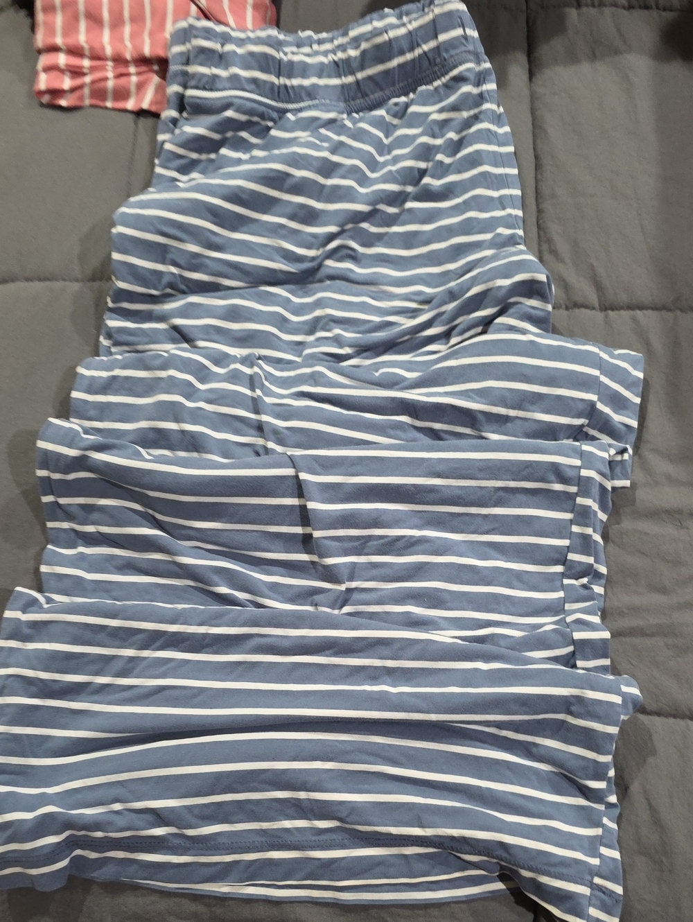 Striped Blue & White Women's Sleep Pants